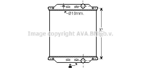 AVA QUALITY COOLING Радиатор, охлаждение двигателя RE2057N